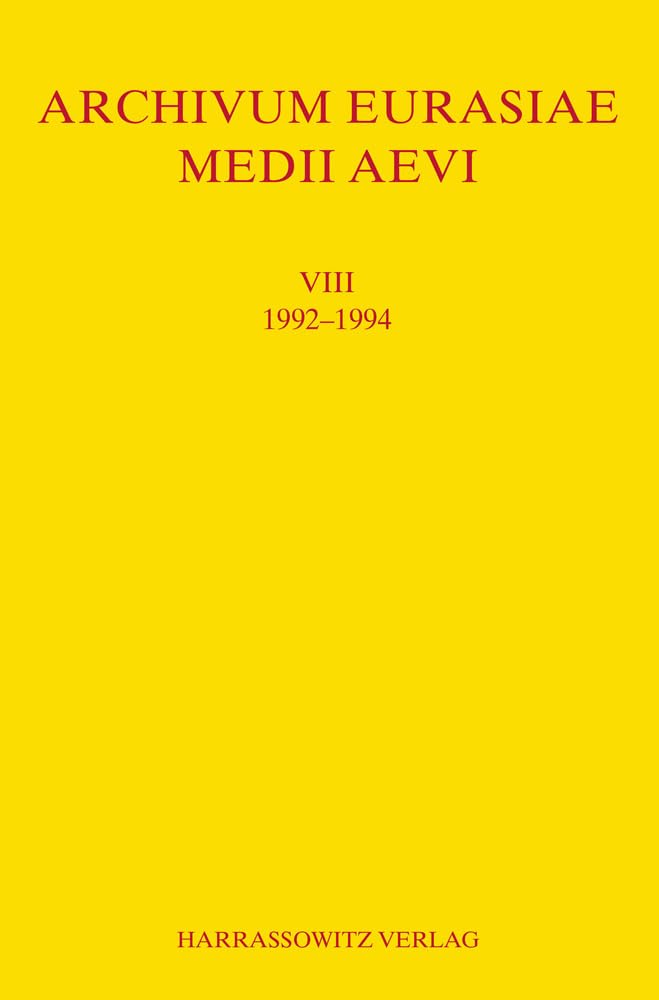 Archivum Eurasiae Medii Aevi VIII (1992-1994) Law