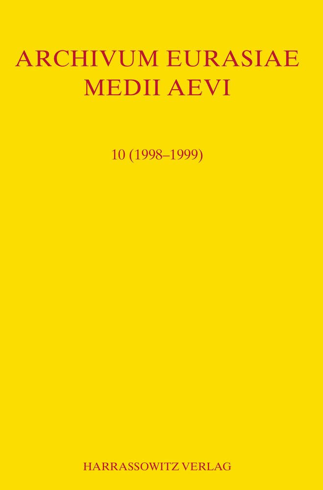Archivum Eurasiae Medii Aevi 10 (1998-1999) Law