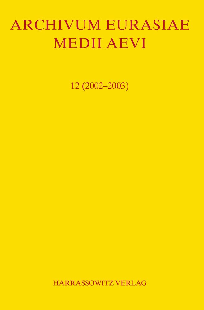 Archivum Eurasiae Medii Aevi 12 (2002-2003) Law