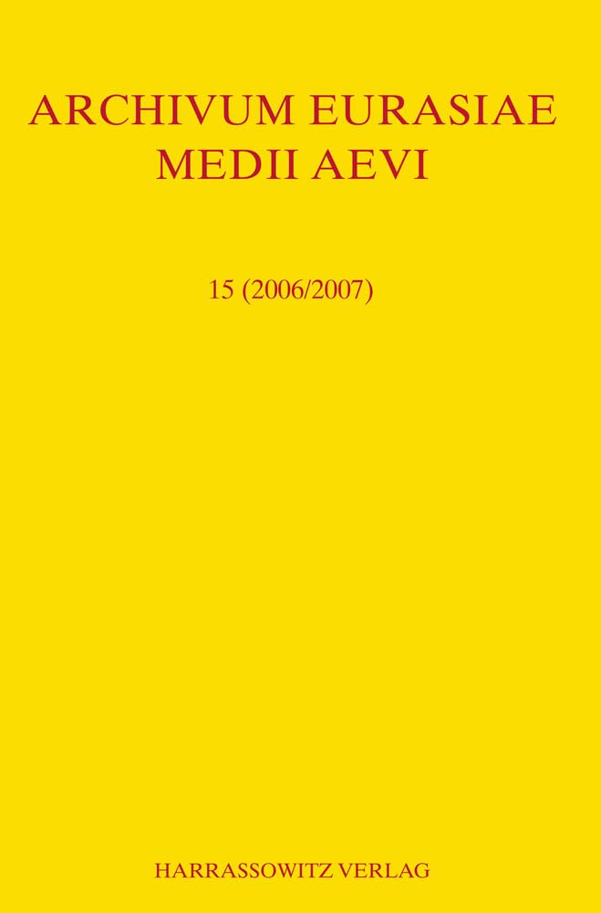 Archivum Eurasiae Medii Aevi 15 (2006/2007) Law