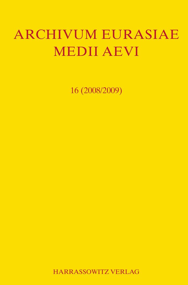 Archivum Eurasiae Medii Aevi 16 (2008/2009) Law