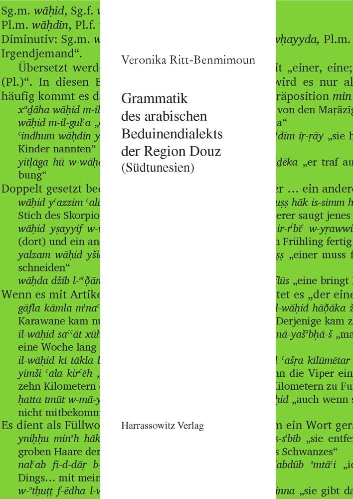 Grammatik des arabischen Beduinendialekts der Region Douz (Südtunesien) Social Sciences