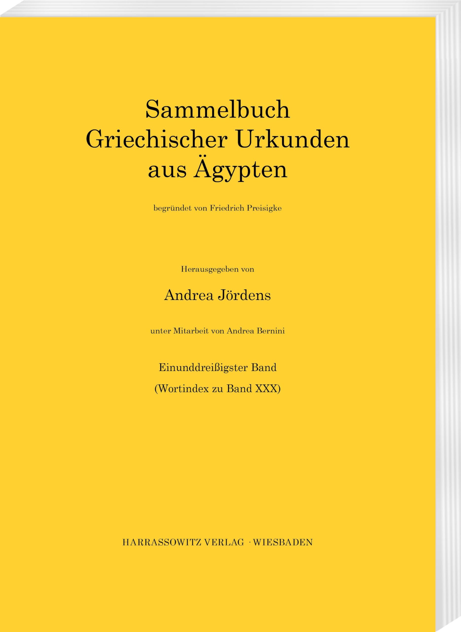 Sammelbuch griechischer Urkunden aus Ägypten / Sammelbuch griechischer Urkunden aus Ägypten. Wortindex zu Band 30 Business & Technology