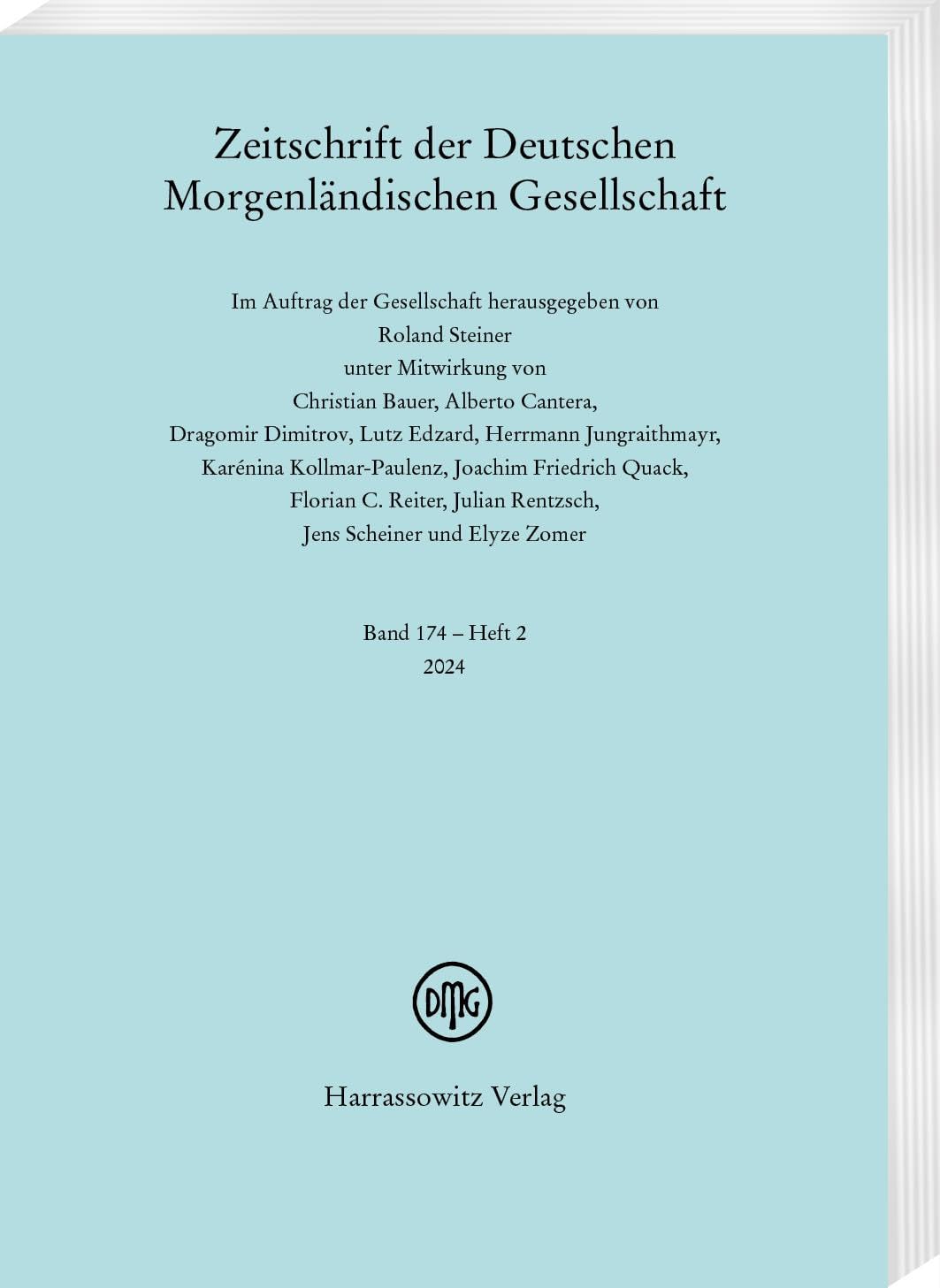 Zeitschrift der Deutschen Morgenländischen Gesellschaft 174 (2024) 2 Film, Art & Culture