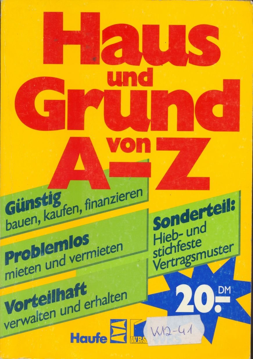Haus und Grund von A - Z Books