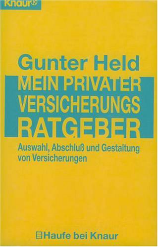 Mein privater Versicherungsratgeber Business, Finance & Career Books