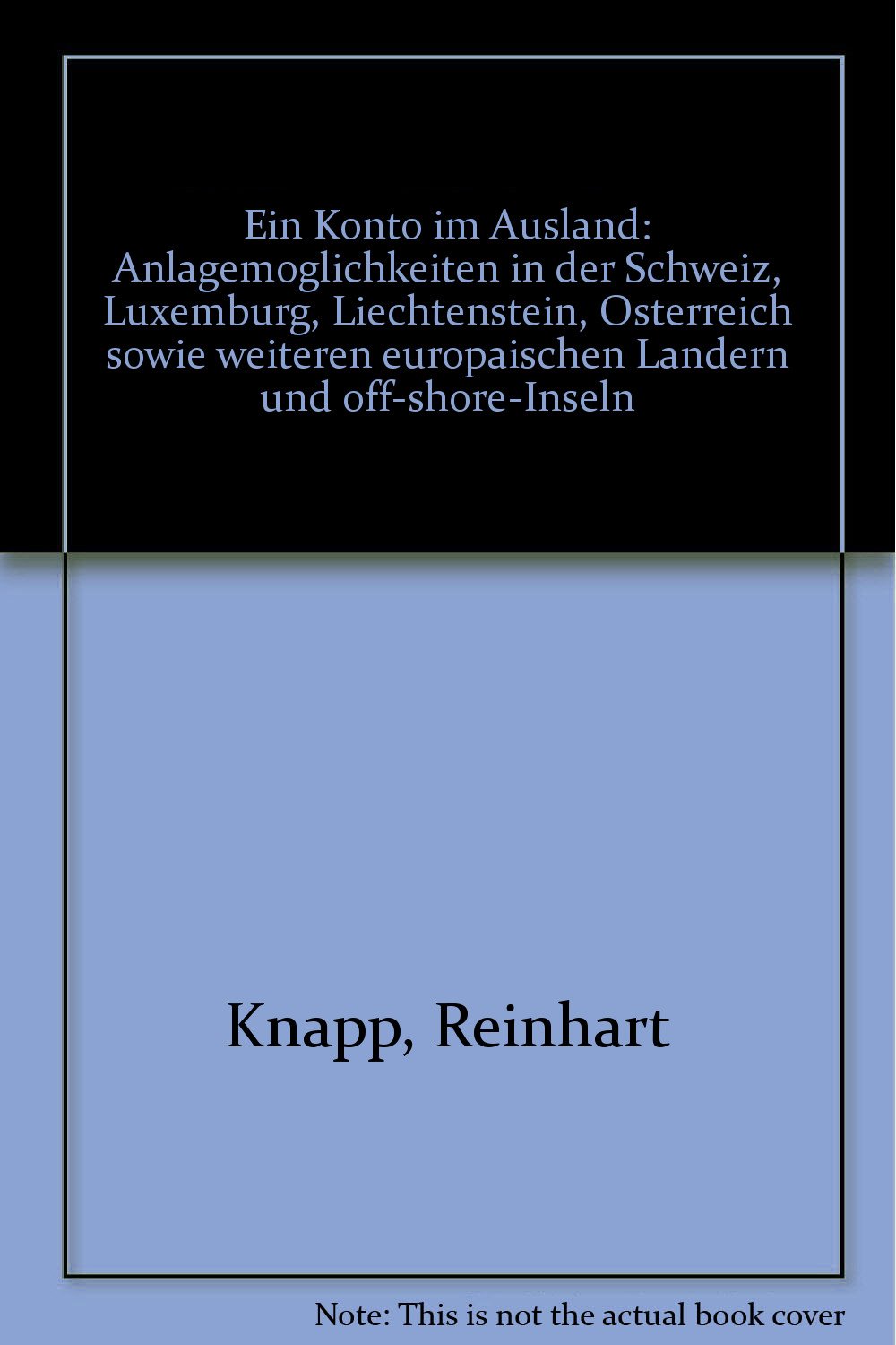 Ein Konto im Ausland Law