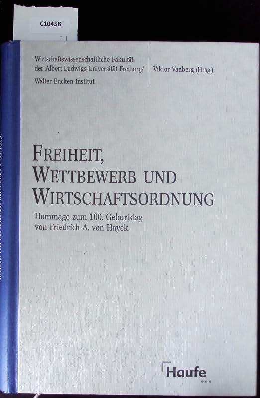 Freiheit, Wettbewerb und Wirtschaftsordnung. book