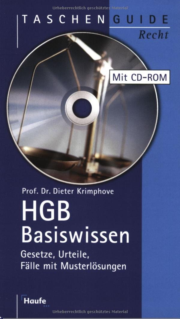 Product Image: HGB. Gesetze, Urteile, Fälle mit Musterlösungen auf CD-ROM