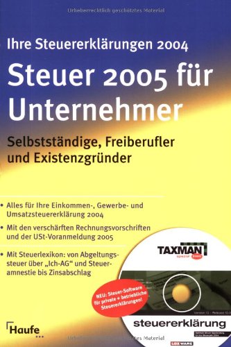 Steuer 2005, für Sebstständige, Freiberufler und Existenzgründer book