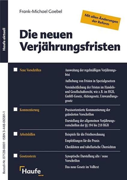 Die neuen Verjährungsfristen Law