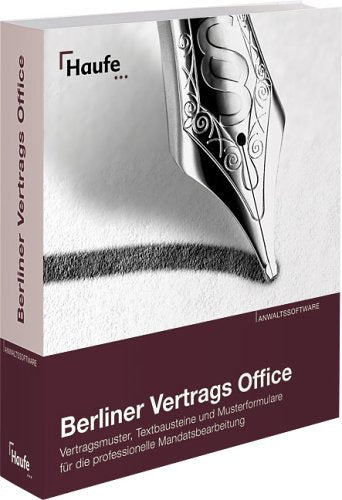 Haufe Berliner Vertrags Office. Vertragsmuster, Textbausteine und Musterformulare für die professionelle Mandatsbearbeitung Other software