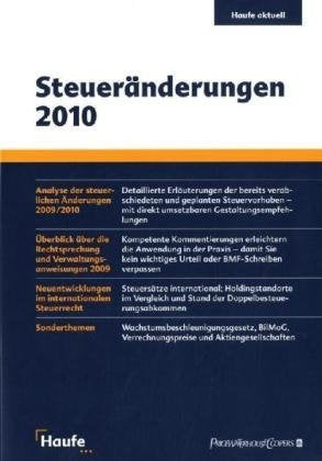 Product Image: Steueränderungen 2010 (Haufe aktuell)