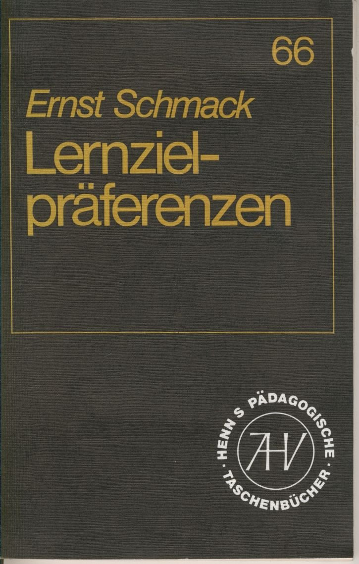 Lernzielpräferenzen. Projekt: Hagener Lernzielbefragung Books