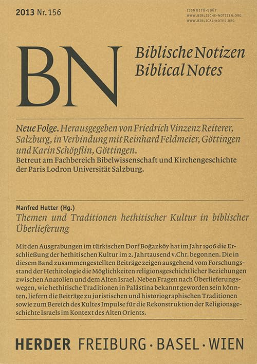 Themen und Tradition hethitischer Kultur in biblischer Überlieferung Religion & Esotericism