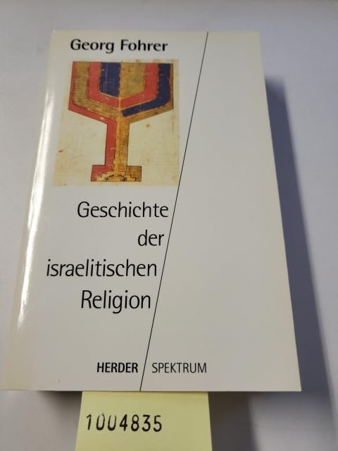 Geschichte der israelitischen Religion Social Sciences
