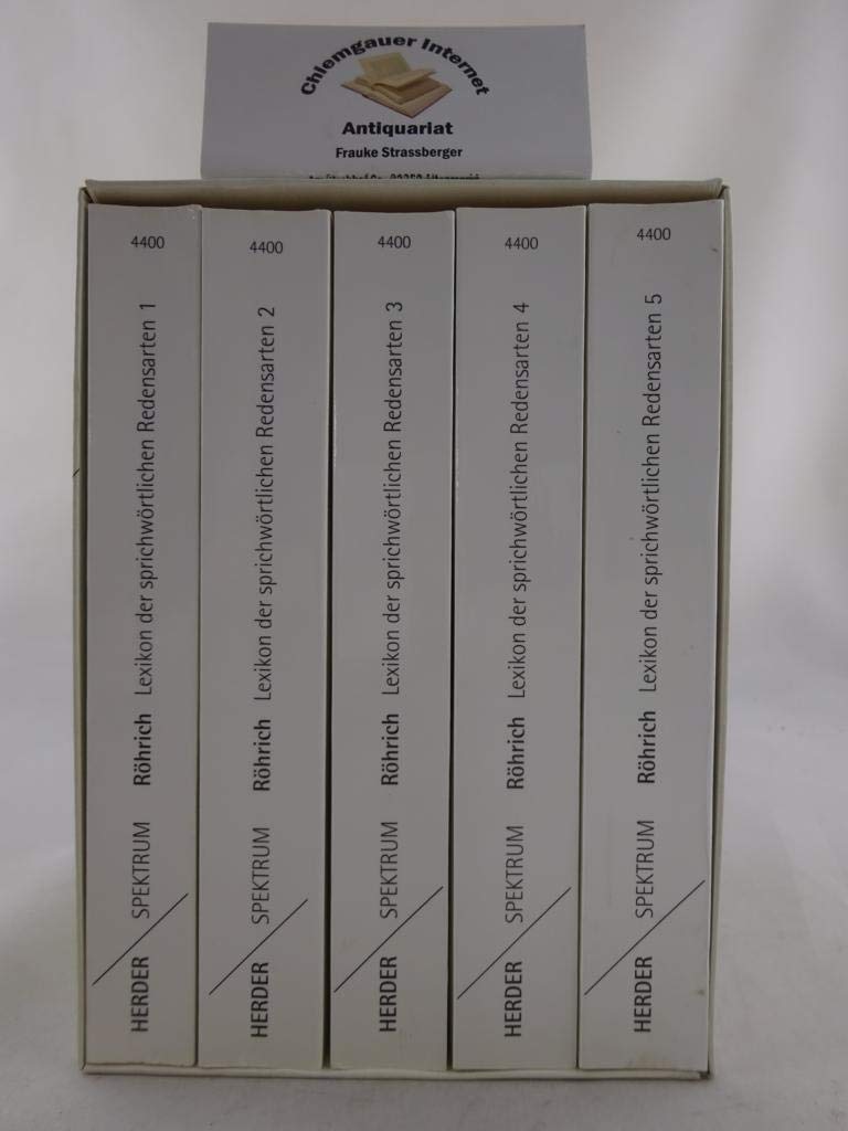 Lexikon der sprichwörtlichen Redensarten (Herder Spektrum) General education