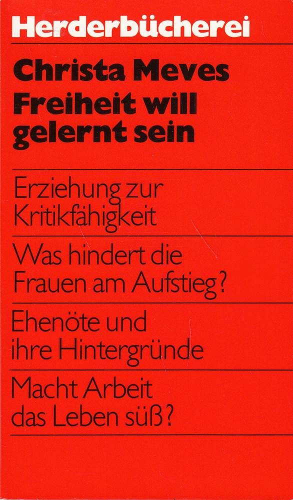 Freiheit will gelernt sein. Social Sciences