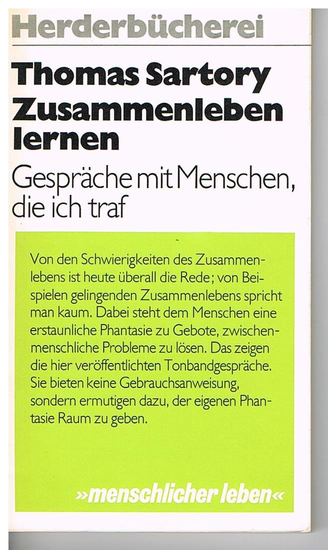 Zusammenleben lernen. Gespräche mit Menschen, die ich traf. Books