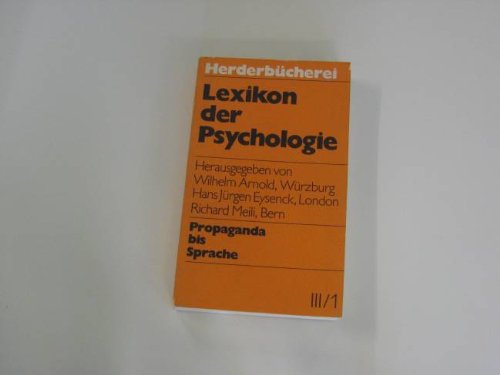 Lexikon der Psychologie. - Freiburg im Breisgau : Herder Learning & Reference