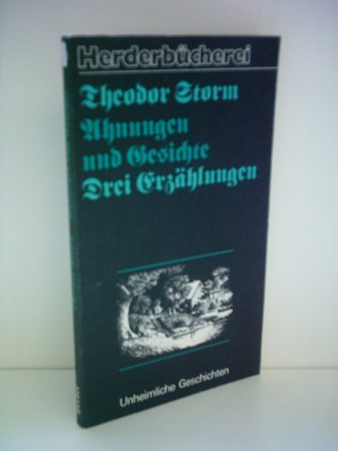 Ahnungen und Gesichte. Drei Erzählungen. Books