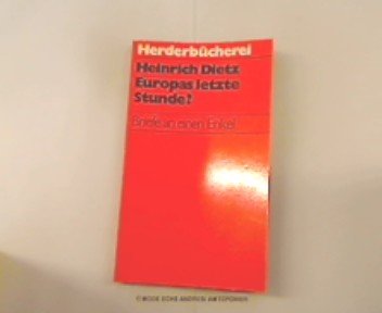 Europas letzte Stunde. Briefe an einen Enkel. Essays & Short Stories