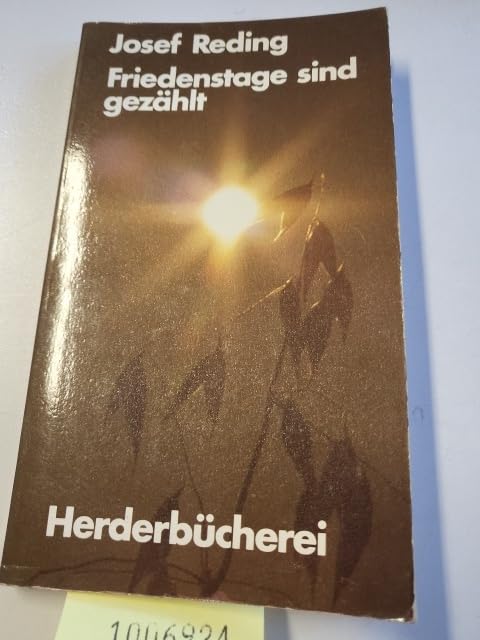 Friedenstage sind gezählt. Neue Kurzgeschichten. Books