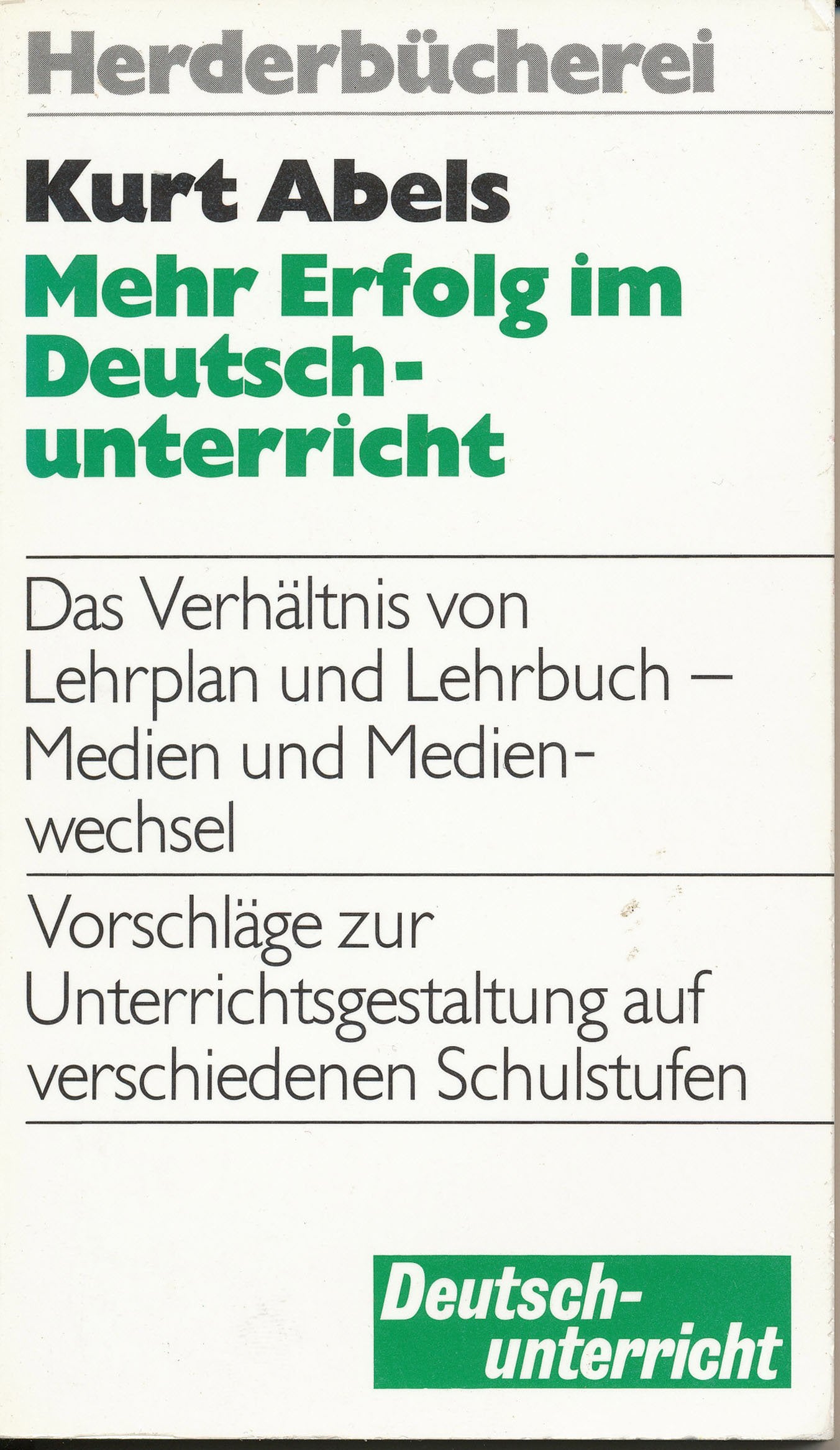 Product Image: Mehr Erfolg im Deutschunterricht.