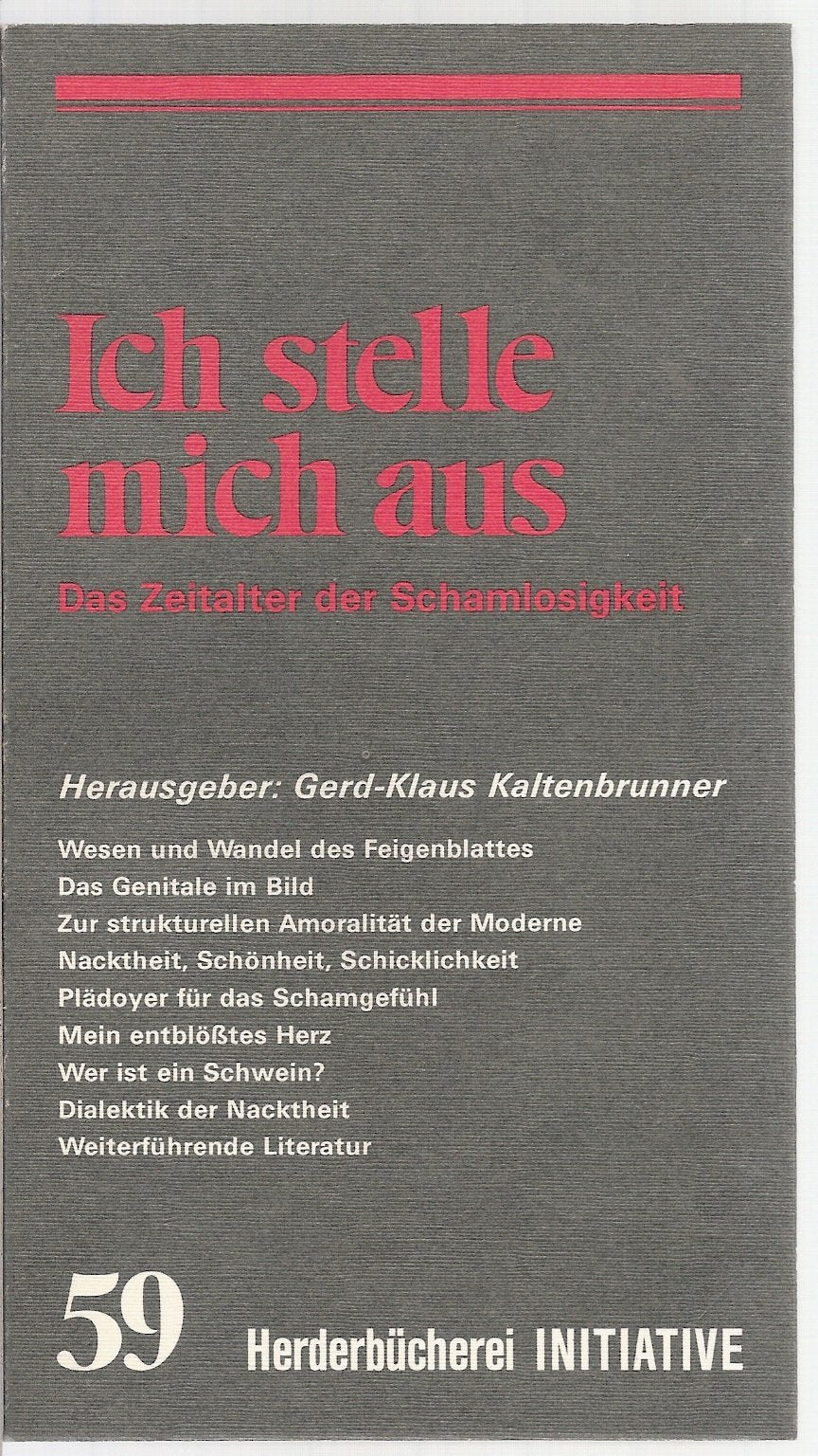 Ich stelle mich aus. Das Zeitalter der Schamlosigkeit. Social Sciences