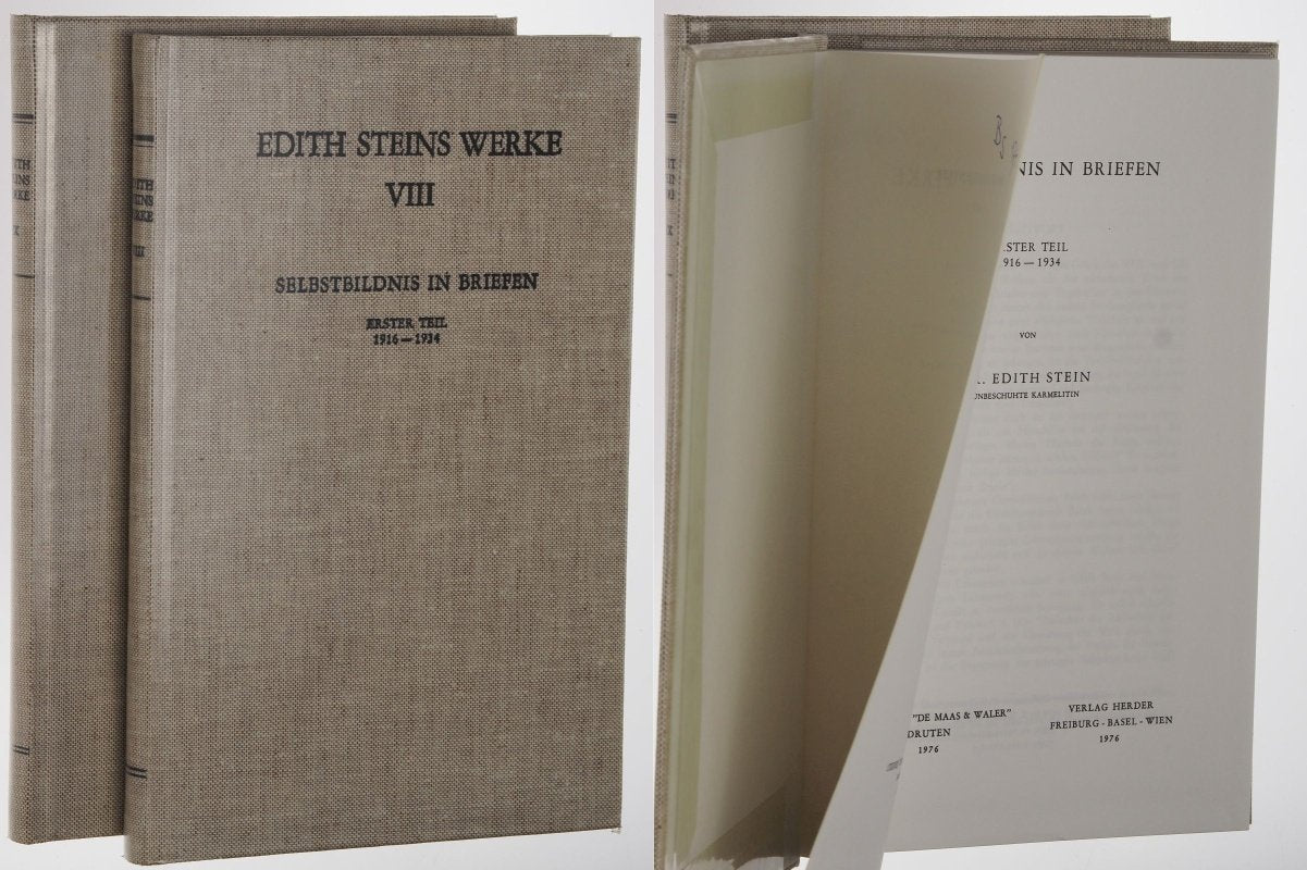 Werke 08. Selbstbildnis in Briefen 1. 1916 - 1934 - Stein, Edith. book