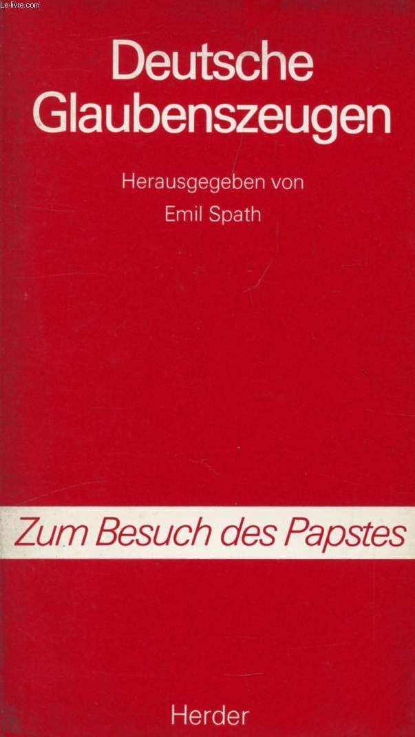 Deutsche Glaubenszeugen Books