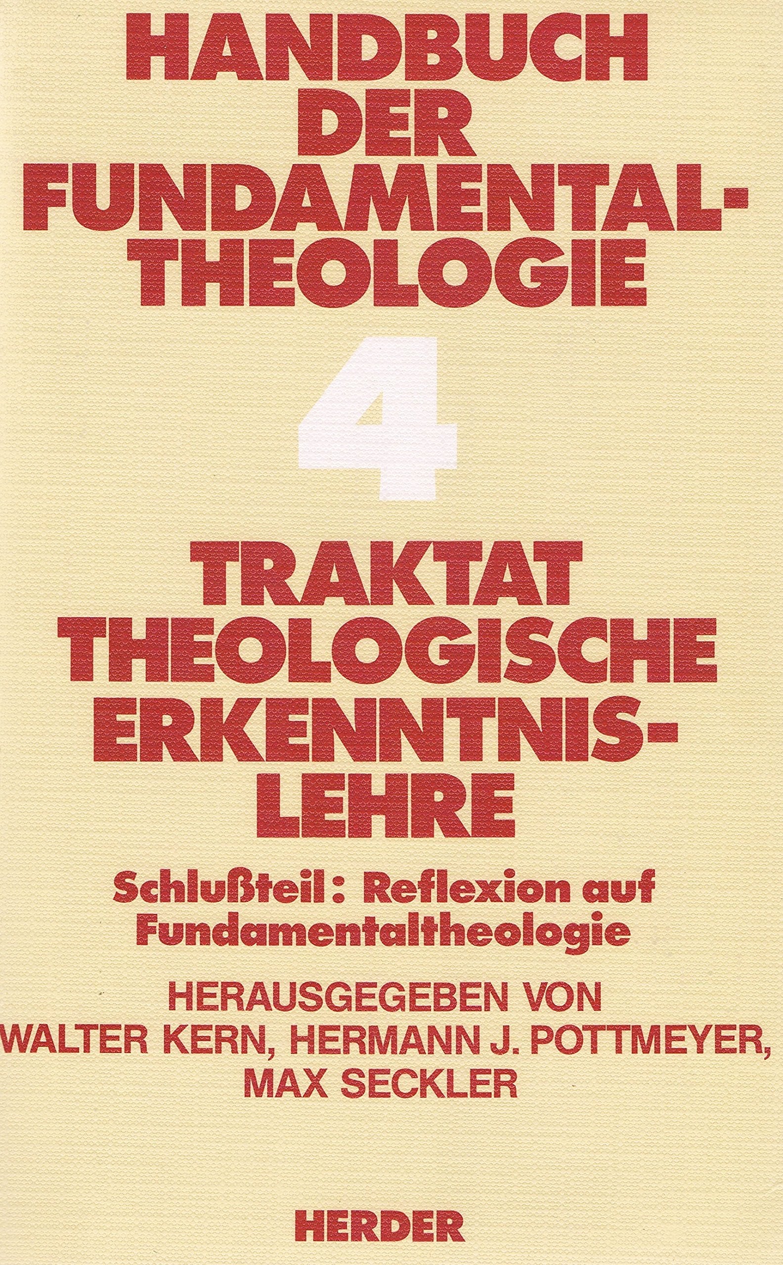 Traktat Theologische Erkenntnislehre University books