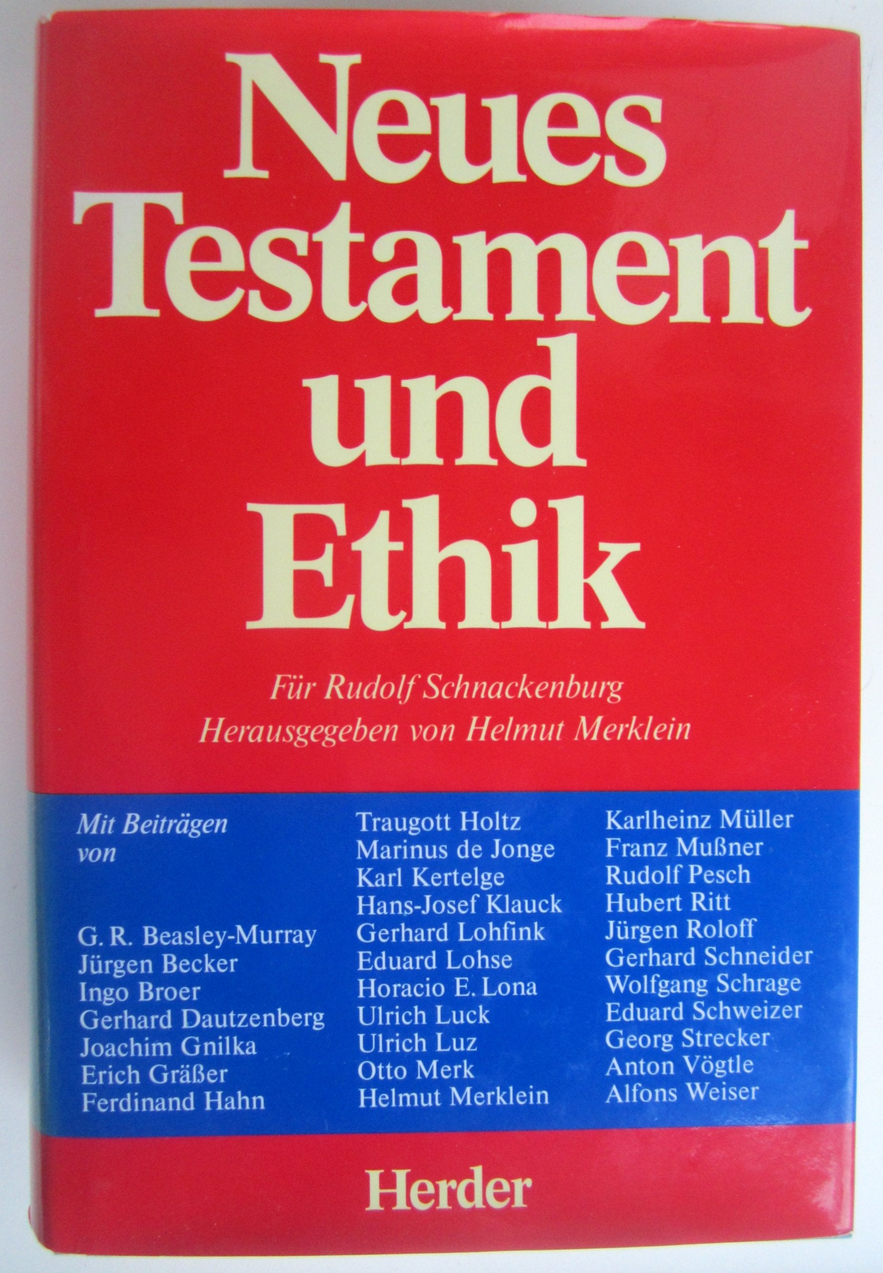 Neues Testament und Ethik Philosophy