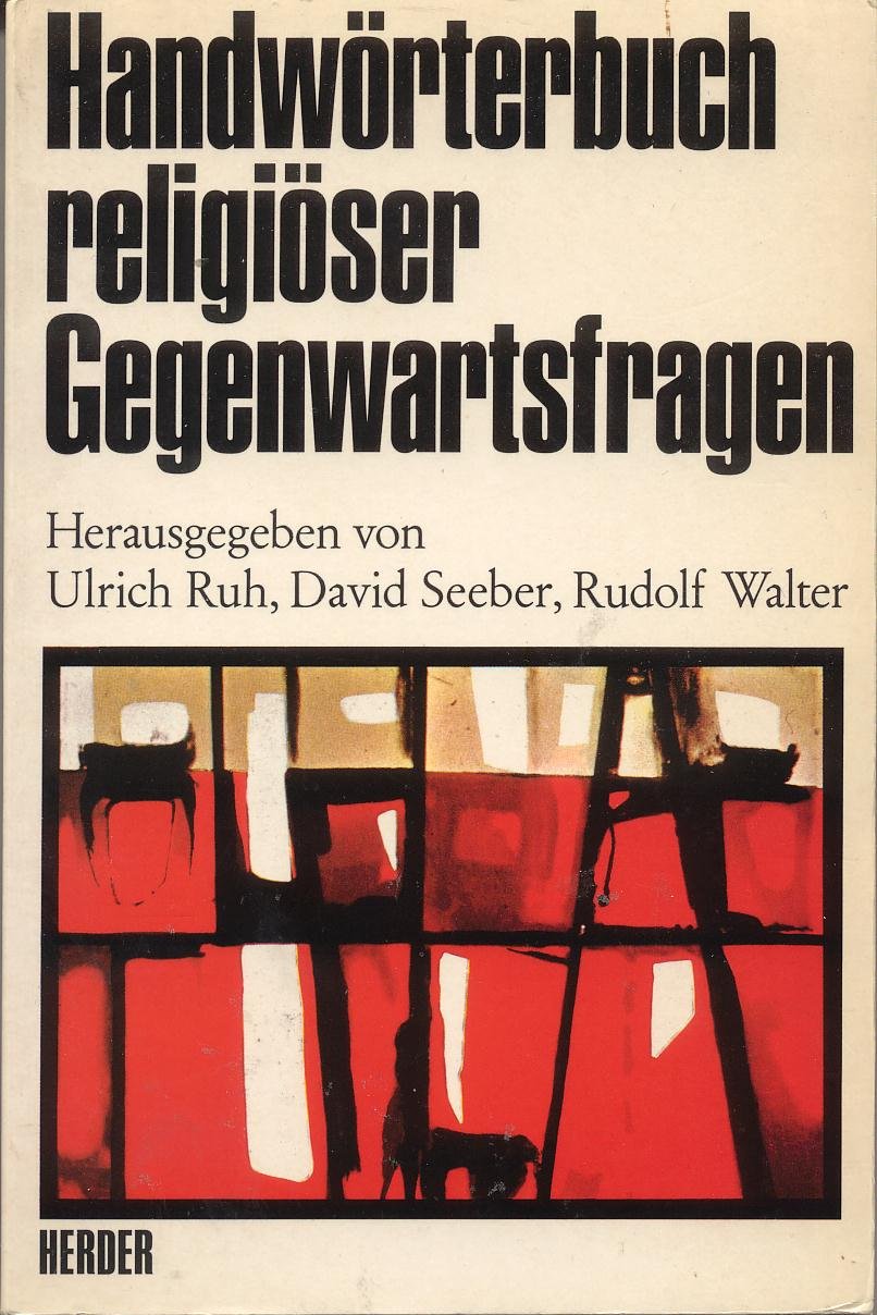 Handwörterbuch religiöser Gegenwartsfragen Books