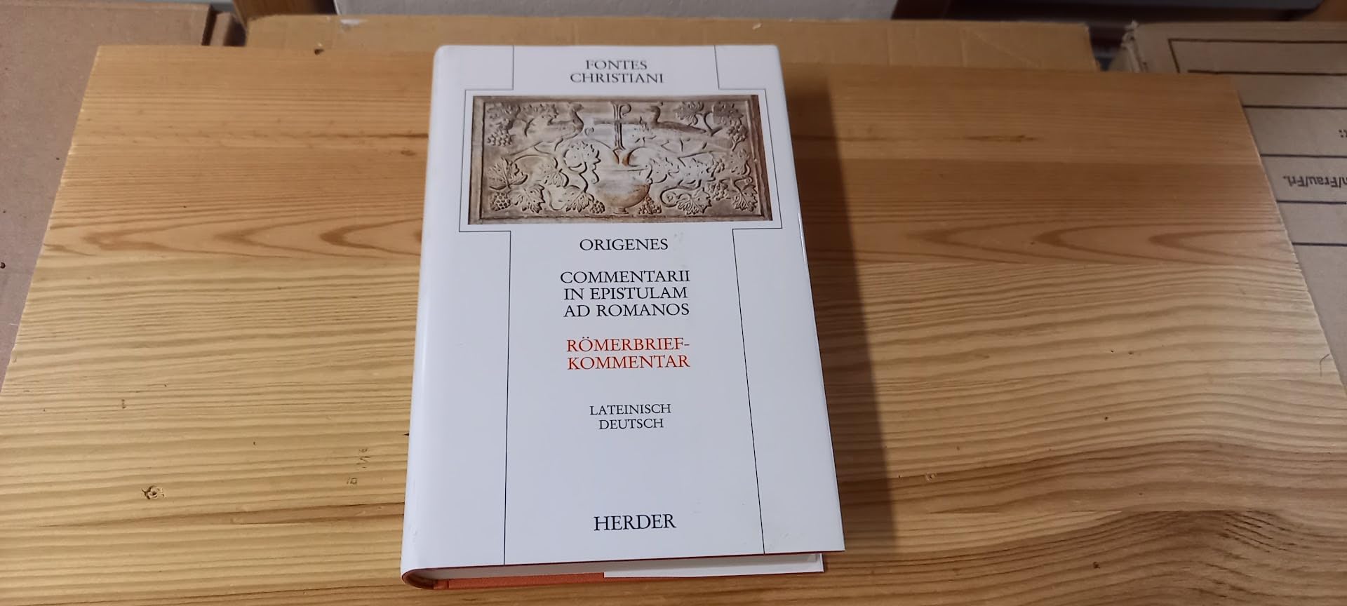 Fontes Christiani, 1. Folge, 21 Bde. in 38 Tl.-Bdn., Kt, Bd.2/1, Römerbriefkommentar Politics & History