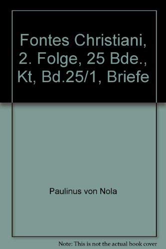 Fontes Christiani, 2. Folge, 25 Bde., Kt, Bd.25/1, Briefe Essays & Short Stories
