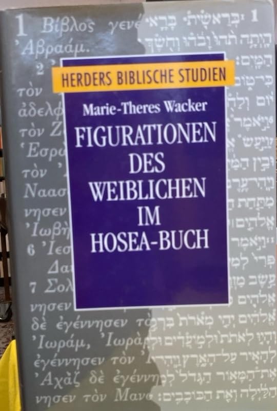 Herders Biblische Studien, Band 8: Figurationen des Weiblichen im Hosea-Buch Study Guides