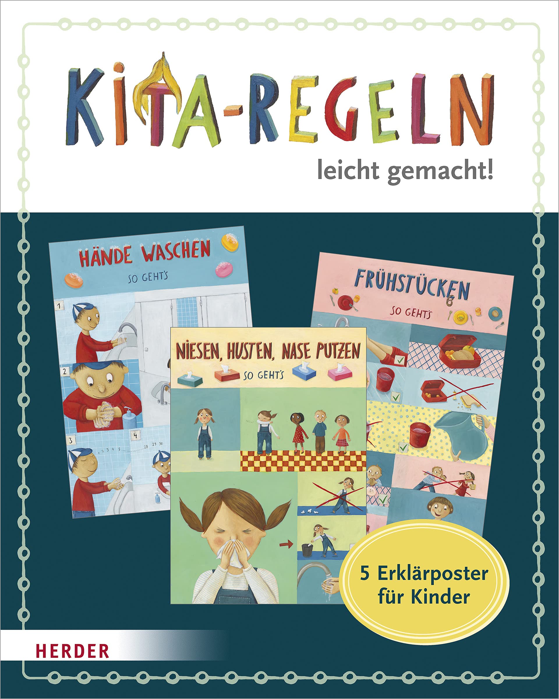 Kita-Regeln leicht gemacht. 5 Erklärposter für Kinder Books