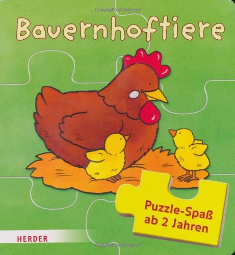 Bauernhoftiere: Puzzle-Spaß ab 2 Jahren Children's books