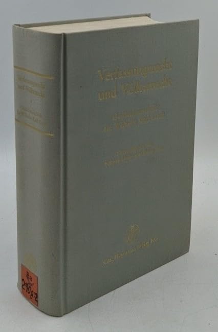 Verfassungsrecht und Völkerrecht: Gedächtnisschrift für Wilhelm Karl Geck Law