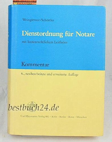 Dienstordnung für Notare Law