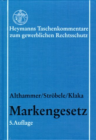 Markengesetz book
