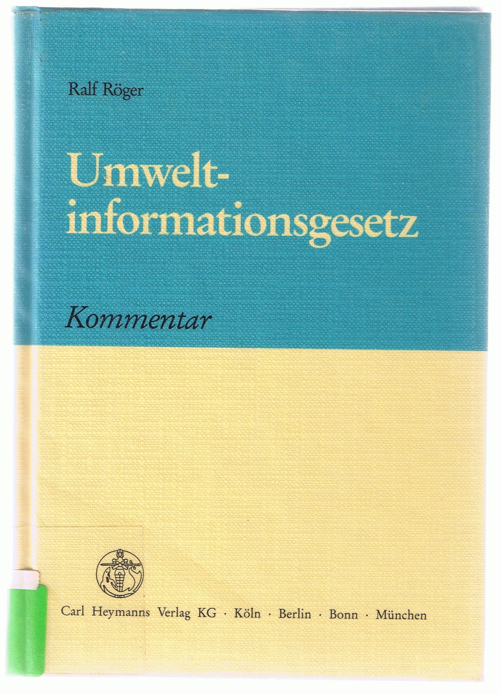 Product Image: Umweltinformationsgesetz: Kommentar