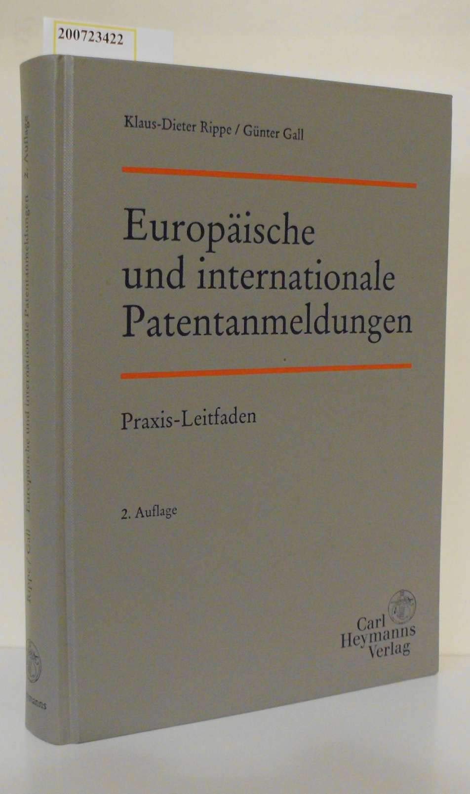 Europäische und internationale Patentanmeldungen (Livre en allemand) book