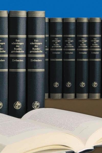 Entscheidungen des Bundesgerichtshofes in Zivilsachen BGHZ: BD 145 book