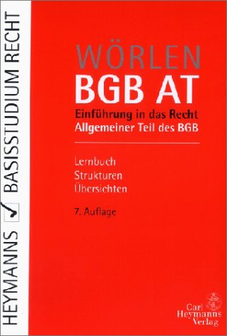 BGB AT. Einführung in das Recht. Allgemeiner Teil des BGB Law