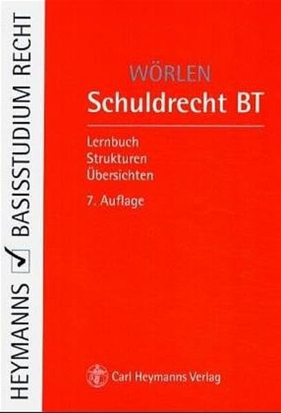 Schuldrecht BT: Lernbuch, Strukturen, Übersichten Professional & Reference Books