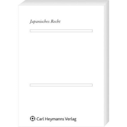 Beweislast: Schuldrecht - Allgemeiner Teil (Japanisches Recht) Law