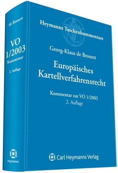 Kommentar zum europäischen Kartellverfahrensrecht: Kommentar zur VO 1/2003 Law