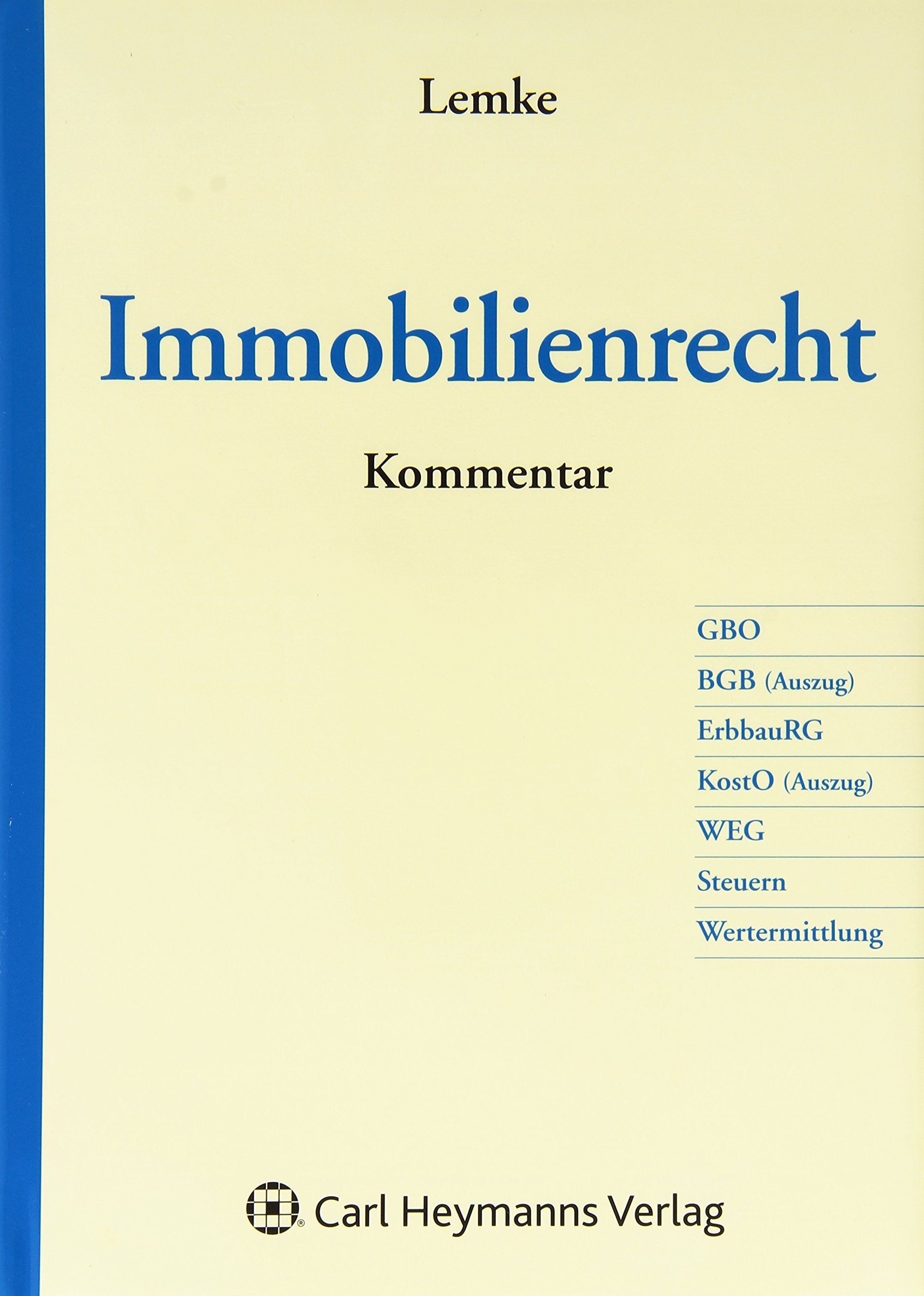Immobiienrecht: Kommentar Law